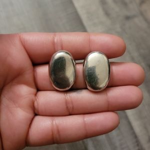Mexico Sterling Silver Oval Clip On